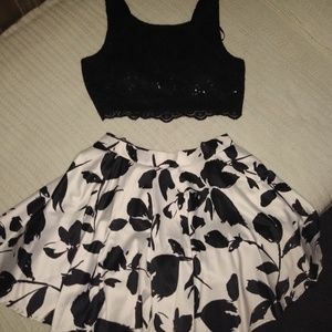 Two piece formal dress